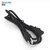 Small order hot recommended black usa 3 pin plug us power cord for computer