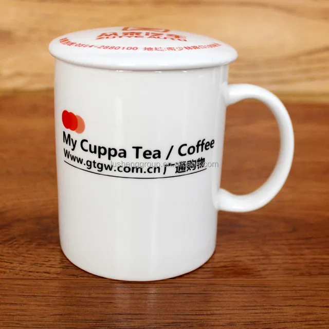 custom logo printing plain white sublimation ceramic gift mug