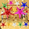 45cm Mutil-Colourful Christmas Paper Hollow Star Lanterns Christmas Decoration Hanging Wedding Decoration Party Supplies