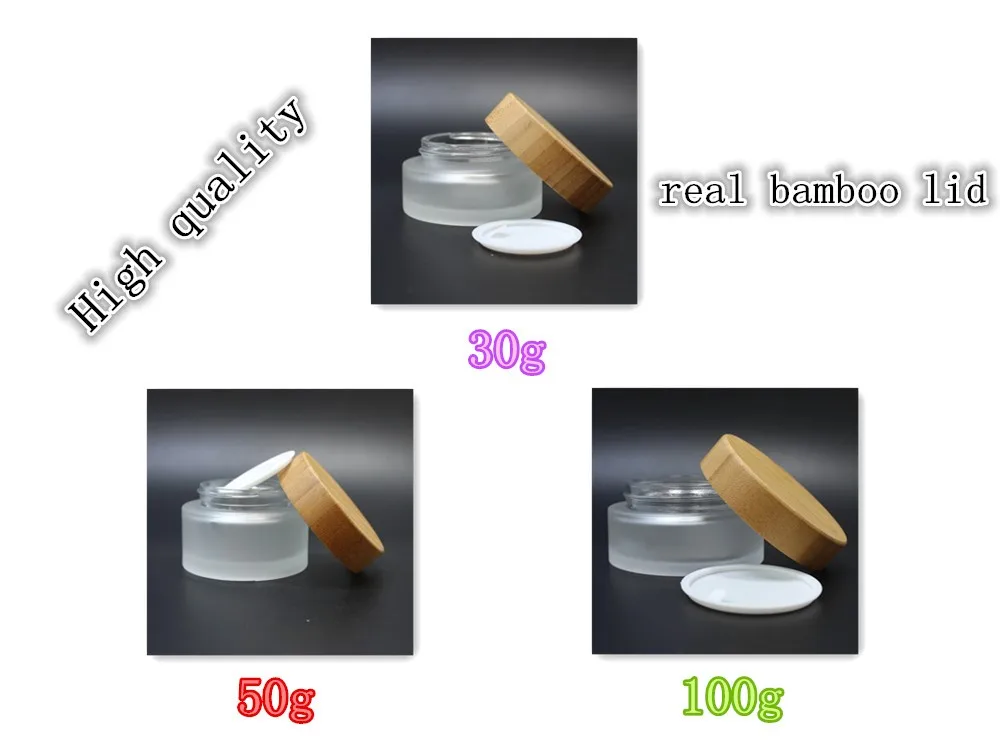 Whosale Cosmetic Packaging Glass Cream Jars 30g with lid GJ-1-1A