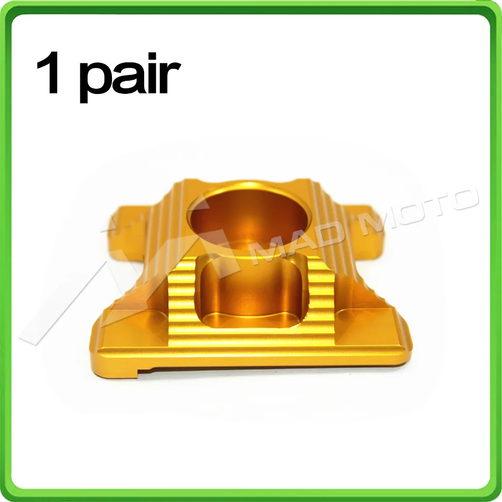CNC Rear Axle Spindle Chain Adjuster Blocks For Honda Grom MSX125 MSX 125SF 2013 2014 2015 2016 Gold (1)