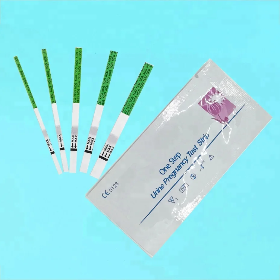 Descartáveis melhor preço testes de gravidez hcg strip uso doméstico um passo hcg tira de teste de urina