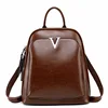 2018 Ladies Genuine Leather Backpack Convert Shoulder Women Vintage School Bags Wholesale Womens Back Packs