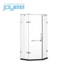 China bathroom simple mini free standing 3 sided frameless 6mm tempered glass shower enclosure shower room cabin price