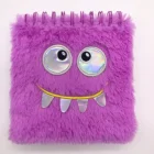 Cute Cartoon Furry Cover Fluffy Loose Leaf Spiral Notebook