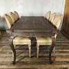 JW Furniture Top Sale Rustic Design Dining Rectangular Table Chair Set Solid Oak Wood Furniture