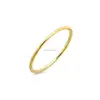 316L Stainless Steel 14k Yellow Gold Stackable Waif Ring