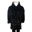 Mens Solid Casual Fluffy Hoodie with Pocket Oversized Pullover blanket Sweatshirt
