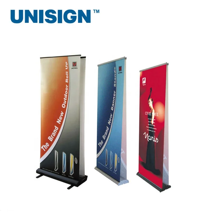 Display Stand Roll Up Vertical Banner Poster Board Stands View