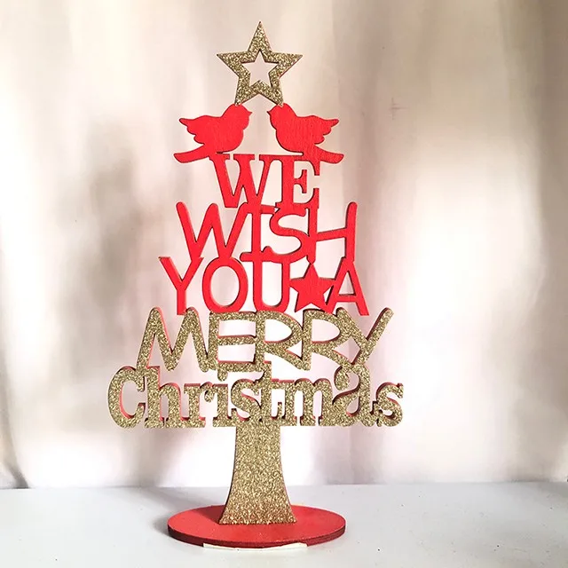 wooden christmas decorations idea table desk christmas tree with