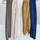 max 220cm width wholesale 100% wool cotton acrylic oversized king diamond large chunky knit bedding baby throw blanket