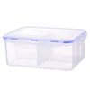 2018 New Plastic Food Storage Box Four Compartments Keep Fresh Box Cereal Container