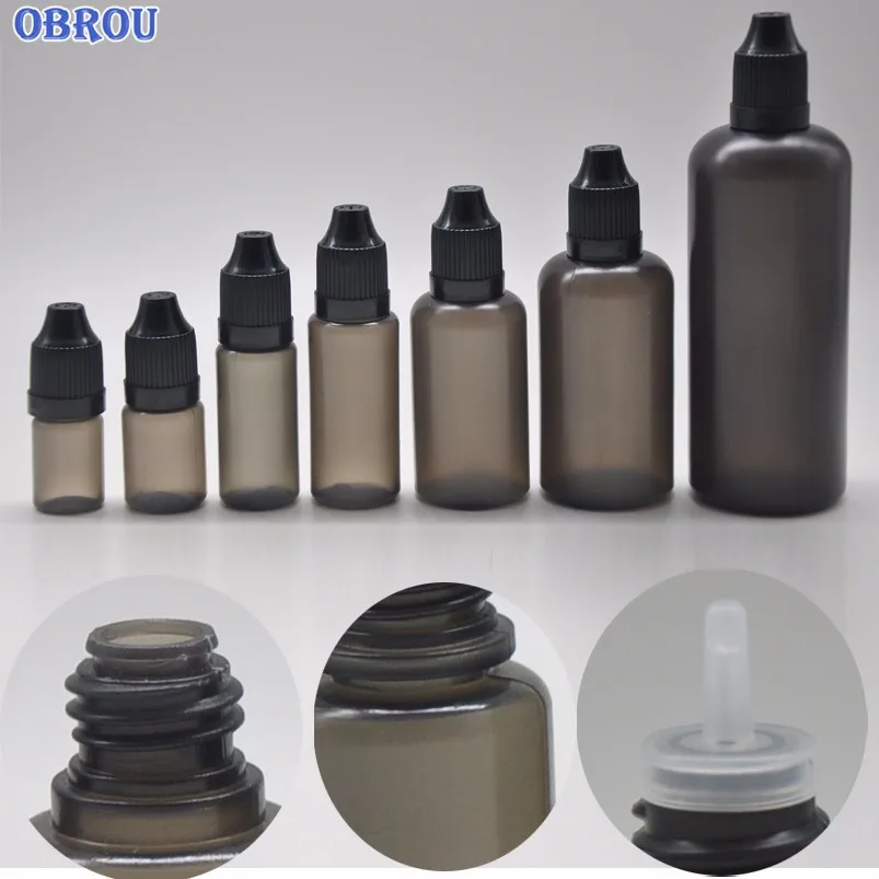 Black squeeze dropper bottle 3ml 5ml 10ml 30ml 100ml dropper bottles for liquid  (3)