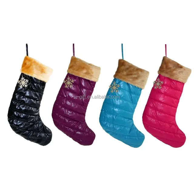 purple christmas stockings