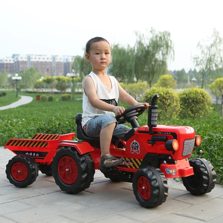 Niños eléctricos tractor paseo en juguetes pedal tractor nueva moda