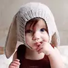 2019 new knitted cute animal bunny rabbit beanie baby winter hats with ear