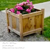 HONGDAO Outdoor Garden Wooden Planter/Wholesale Flower Pots/Wooden Bulk Flower Box