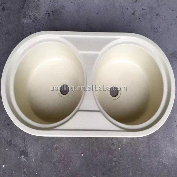 Royal Quality Underbench Kitche Sinks, Two Bowl Acrylic KItchen Sinks