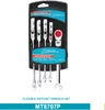 MT8707P 5pcs DIN STANDARD auto car reparing tools set flexible combination ratchet wrench Set