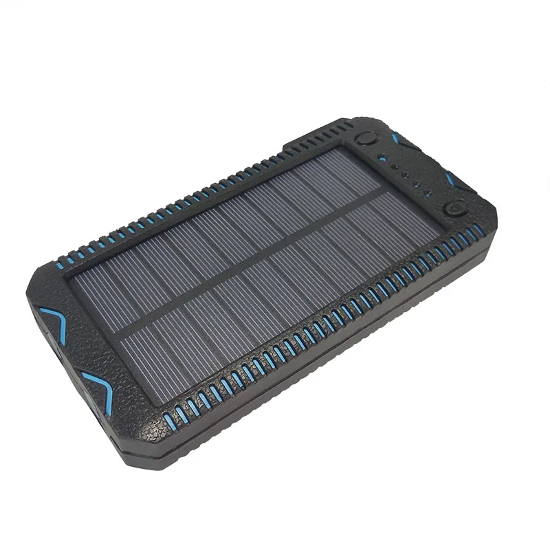 Waterproof outdoor solar charger cell phone portable solar cell powerbank 12000mAh with flashlight - ANKUX.COM