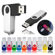 Wholesale Customized logo bulk swivel USB Flash Drive 1GB 2GB 4GB 8GB 16GB 32GB 64GB