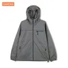 Custom waterproof 3M reflective bomber safety jacket with hood wholesale