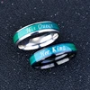 Fashion Couple Her King His Queen Temperature Changing Color Mood Band Ring