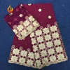 Charming Floral Pattern Ghana Tulle Lace Fabric African