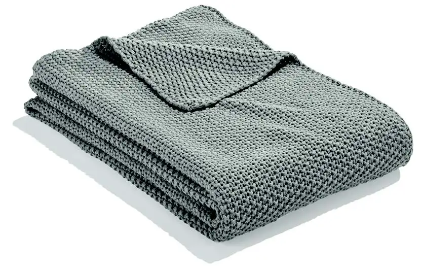 i@home Thick custom knitted throw blanket for living room