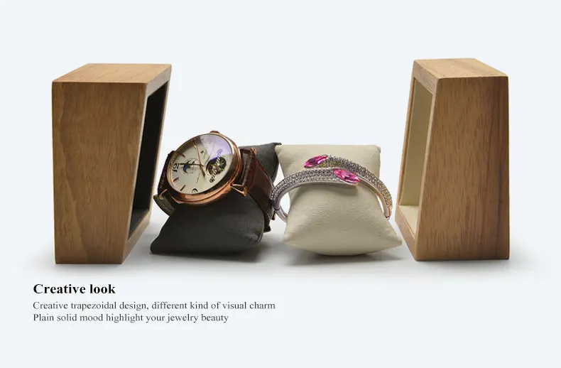 with microfiber pillow for bangle bracelet jewelry holder watch