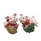 handmade Pig Sculpture resin garden ornaments