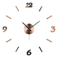 Copper Wall Clock 3D DIY Acrylic Mirror Sticker Art Wall Watch 
Copper Wall Clock 3D DIY Acrylic Mirror Sticker Art Wall Watch