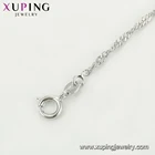 44857 Xuping Imitation Jewelry Rhodium Gold Fashion Chains Necklace