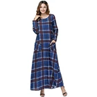 Zakiyyah 7450 Hot Sale Casual Islamic Clothing Stitching Pattern Muslim Women Abaya Dress