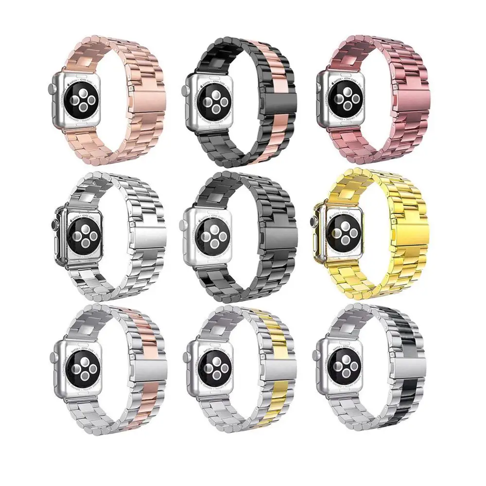Tschick Stainless Steel Metal Strap Business Replacement Band for Apple Watch Series 1 2 3 4 38mm 40mm 42 mm 44 mm, Multi-color optional or customized
Tschick Stainless Steel Metal Strap Business Replacement Band for Apple Watch Series 1 2 3 4 38mm 40mm 42 mm 44 mm, Multi-color optional or customized