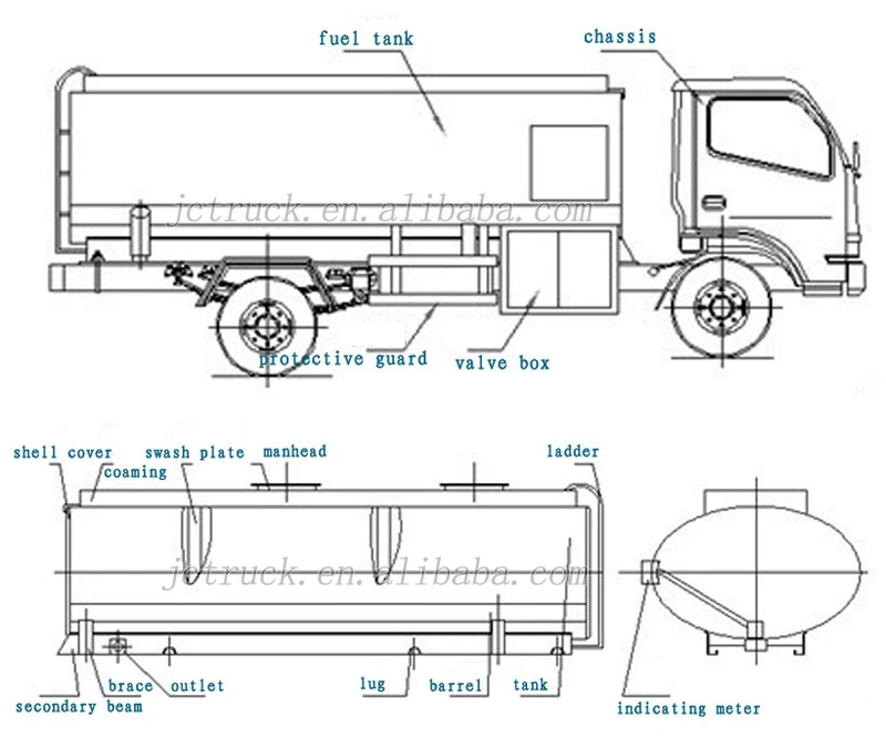 capacity-fuel-tank-truck-refuel-tanker-faw-33000l-oil-tanker-truck