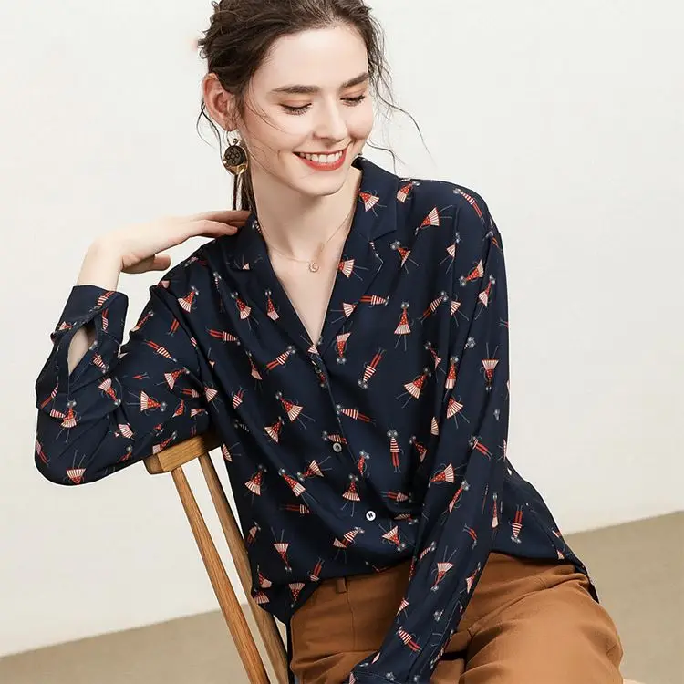 Free Sample Latest Design Sexy Fashion Autumn Casual Loose Fit Chiffon Long Sleeve Woman Blouse
Free Sample Latest Design Sexy Fashion Autumn Casual Loose Fit Chiffon Long Sleeve Woman Blouse