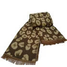 Custom Printed Latest Fashion Acrylic Leopard Women Winter Scarf