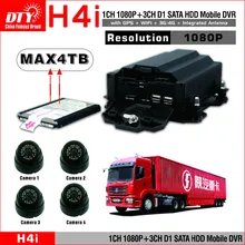 4ch HDD DVR 1080p IPC XM platform hybird NVR cms free software night vision black box,H40