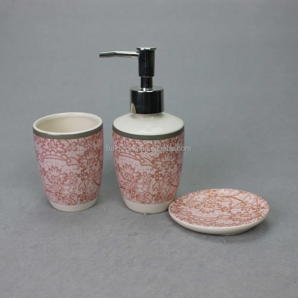 decorative ceramic refillable foaming hand soap dispenser pump