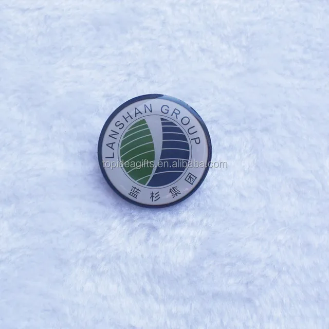 corporate logo metal member print lapel pins, group gifts
