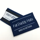 Design Colorful Logo damask WovenLabelEnd Folded Textile LabelsFor Clothing