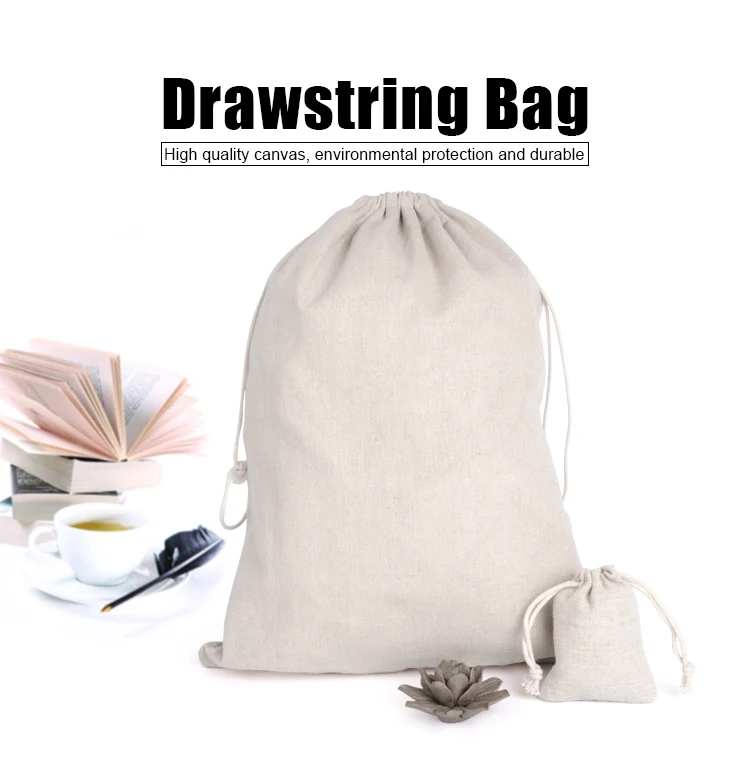 & printing  packaging bags   custom cotton drawstring gift bag