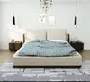 Modern designed Headboard king size fabric upholstered bed bedroom furniture