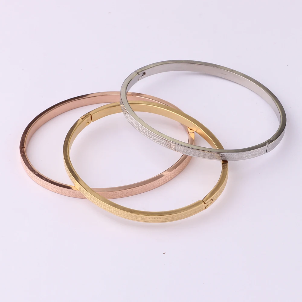 Simple Couple Jewelry Stainless Steel Rose Gold Smooth Flat Buckle Bracelets Metal Bangles, Gold,rose gold
Simple Couple Jewelry Stainless Steel Rose Gold Smooth Flat Buckle Bracelets Metal Bangles, Gold,rose gold