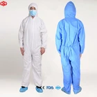 Microporous Disposable Work wear Workwear SMS/SF/PP Coverall For Unisex Safety Non-Woven Protective Clothing