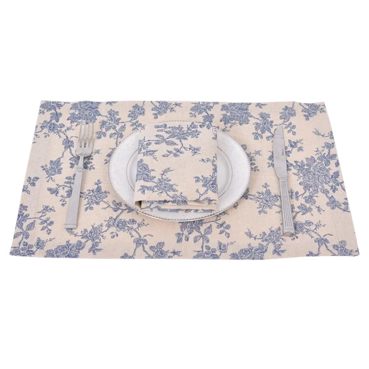 Printed cotton linen dining placemat wholesale double layer placemat printed table mats
Printed cotton linen dining placemat wholesale double layer placemat printed table mats