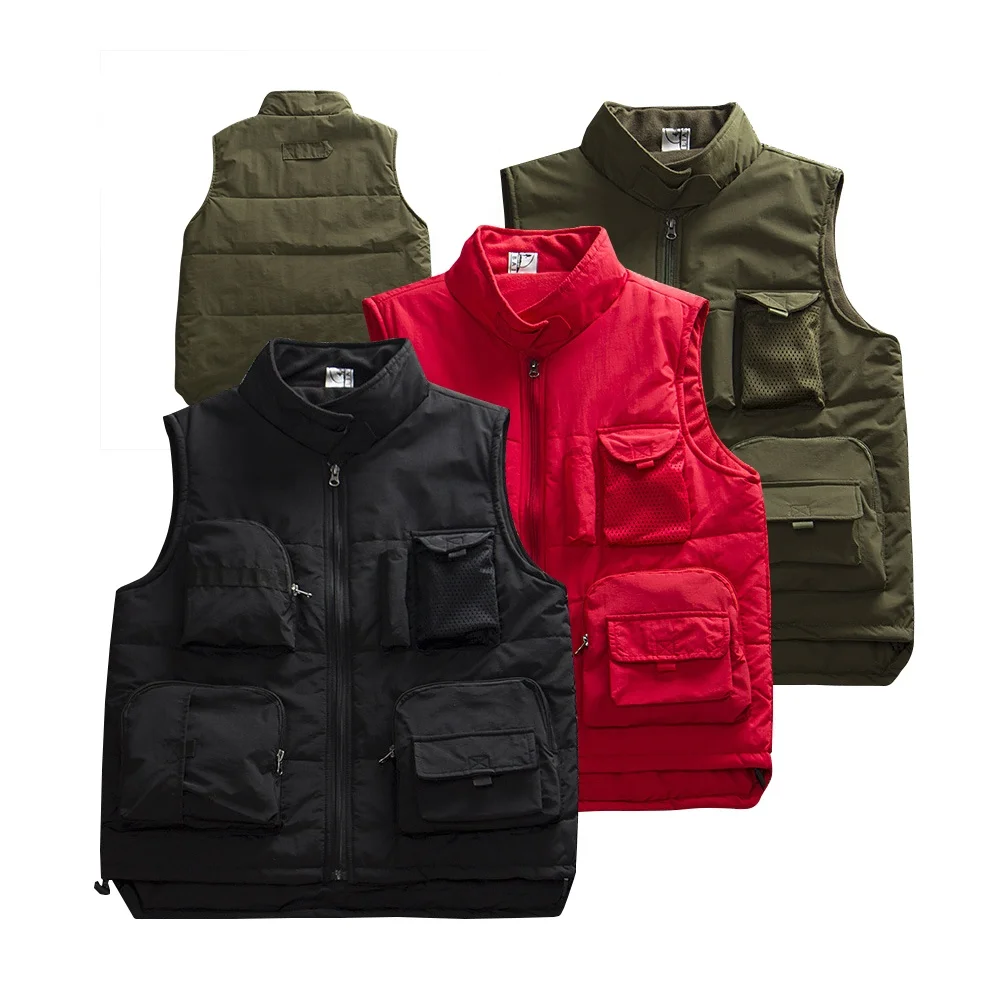 Men's Winter Fleece Lining Multi Pockets Cargoes Capri Waistcoat Vest For climbing Hiking Camping Winter fishing Vest, 4colors
Men's Winter Fleece Lining Multi Pockets Cargoes Capri Waistcoat Vest For climbing Hiking Camping Winter fishing Vest, 4colors
