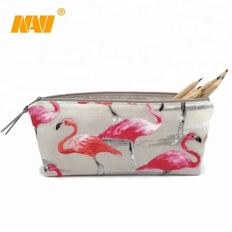 Fashion Popular Pink Flamingo Pouch Desk Accessories Cute Desk