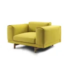 Latest Design Living Room Yellow Single Seater Sofa For Apartment Furniture